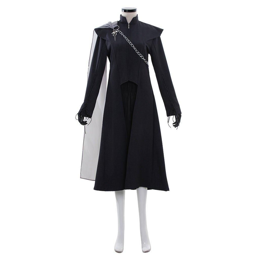 Рождественский костюм Дейенерис Таргариен | Черная мантия и платье средневекового стиля