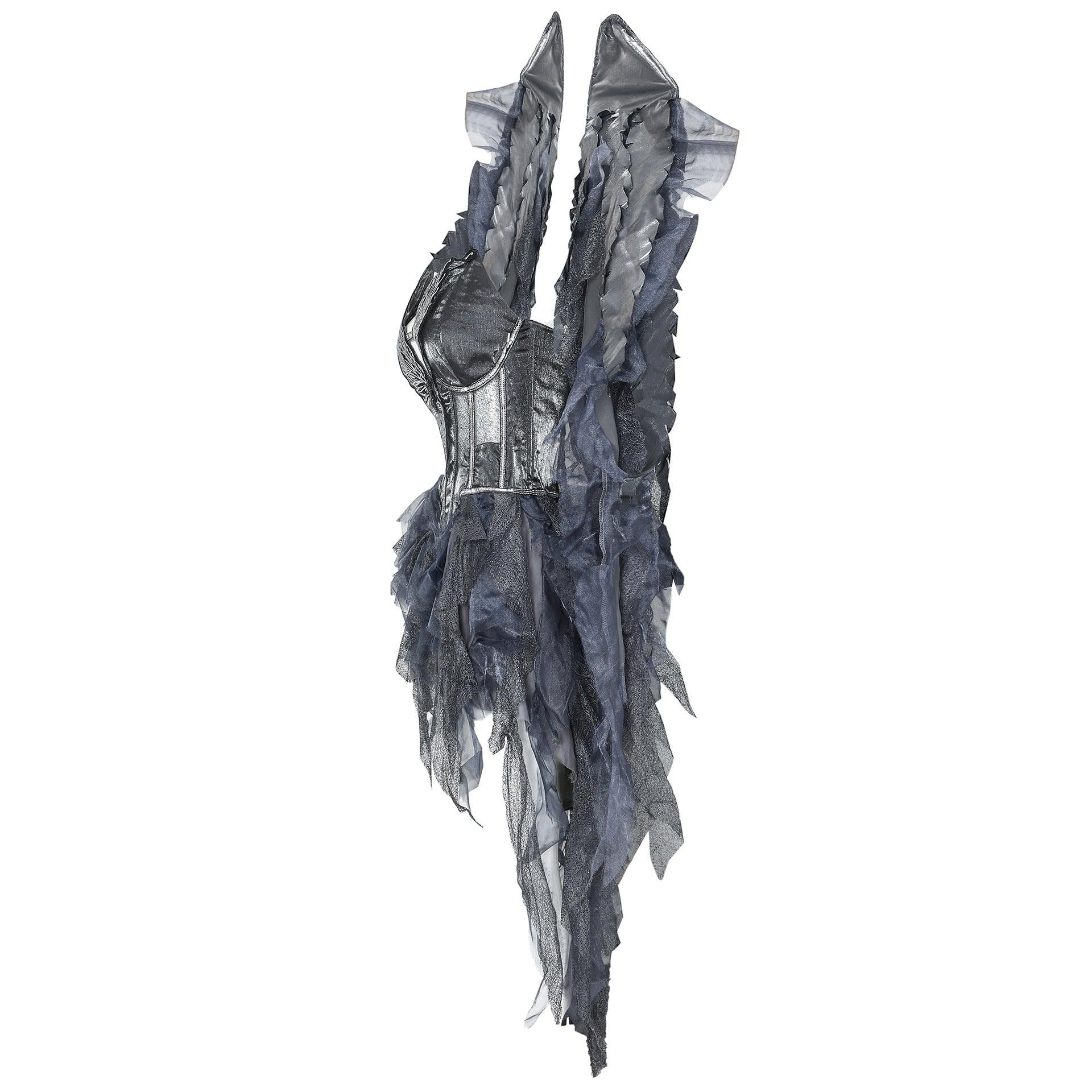 Костюм Темного Ангела на Хэллоуин | Готический Ангельский Косплей для Фестиваля Духов