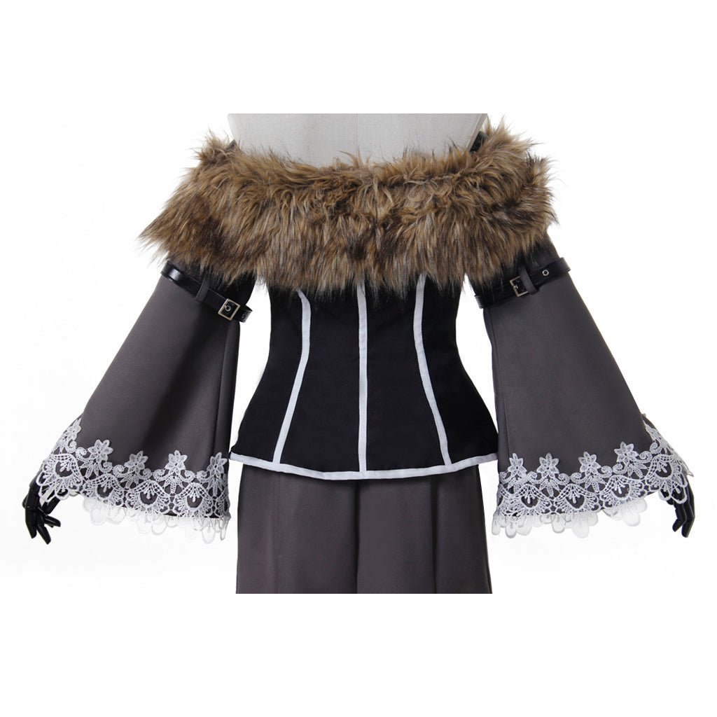 FFX Lulu Костюм для косплея | Черная Магия Женский Наряд с Аксессуарами | Final Fantasy