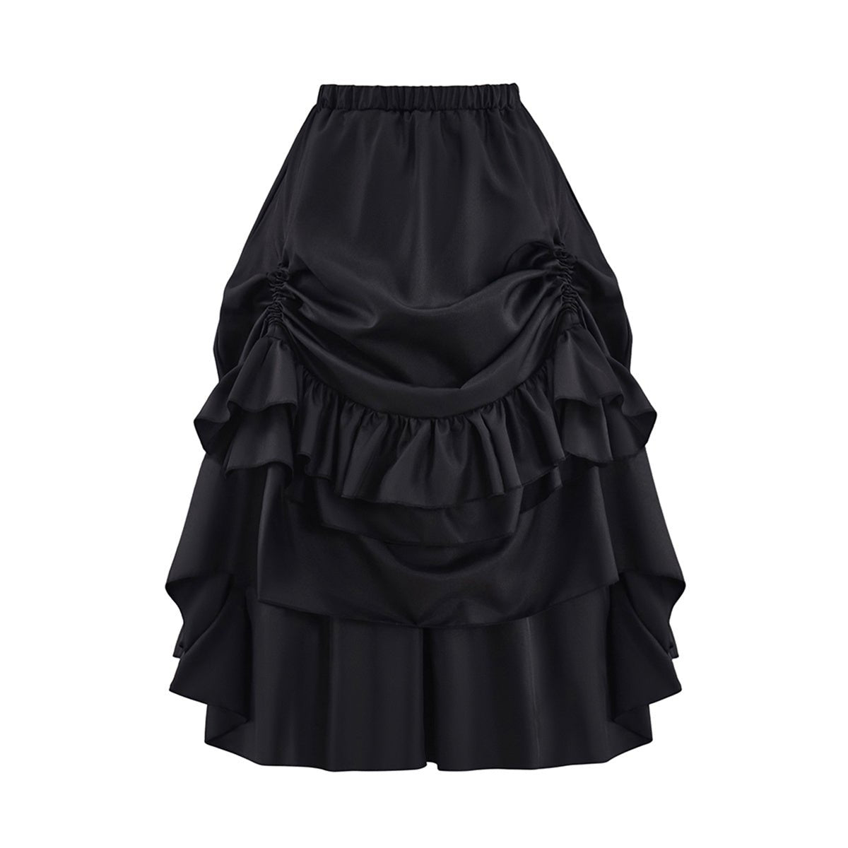 Средневековый Готический Черный Бюстье Юбка Костюм Косплея