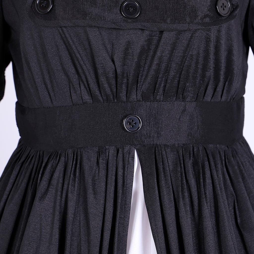 Костюм Элизы из мюзикла Гамильтон для взрослых женщин | Черная бальная сатиновая платье на Хэллоуин