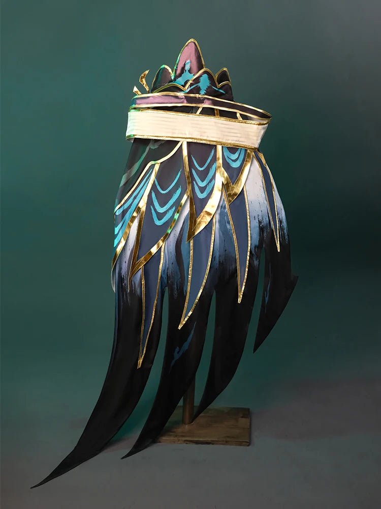 Костюм для косплея Xayah из игры LOL в китайском стиле, платье для Хэллоуина с плащом