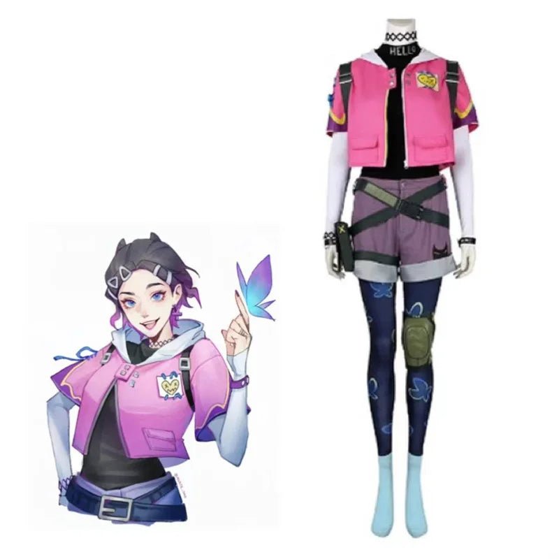 Костюм Clove из Valorant для женщин | Набор для Хэллоуина и карнавальных вечеринок