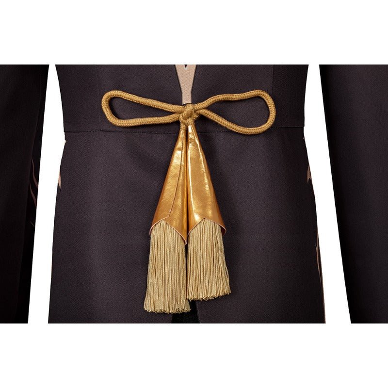 Костюм Ху Тао из Genshin Impact для косплея с шляпой на Хэллоуин