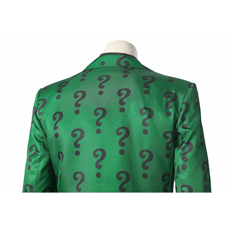 Костюм Riddler Edward Nygma Зеленый Костюм Bat Супер Злодей Наряд для Мужчин
