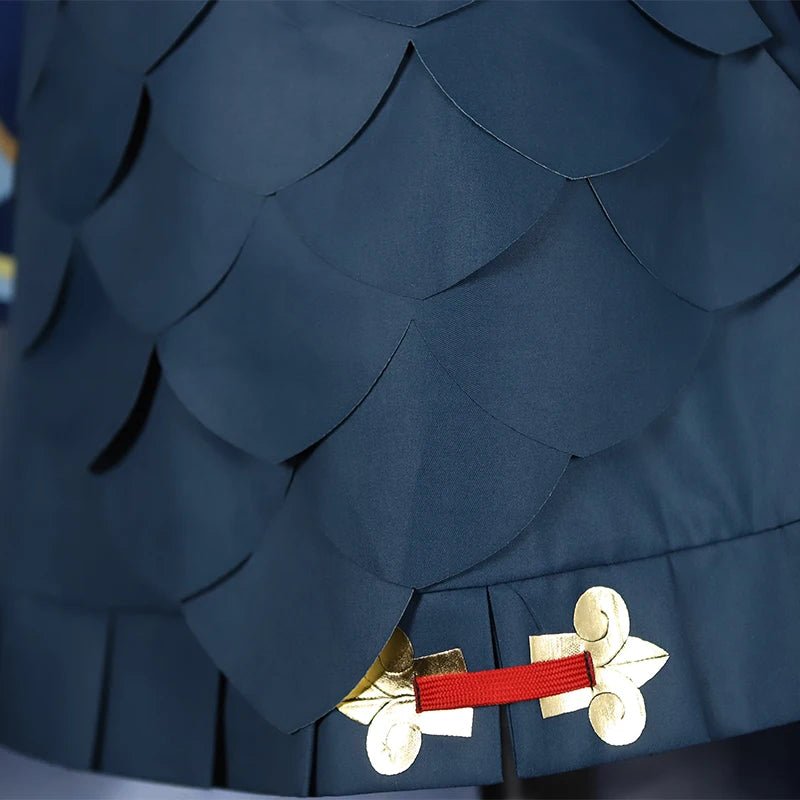 Костюм для косплея Байлу из игры Honkai Star Rail с дизайном рыбьей чешуи