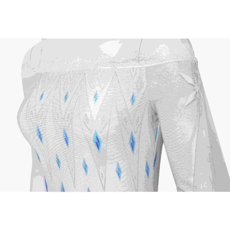 Костюм Эльзы для женщин с длинными рукавами, костюм из Frozen