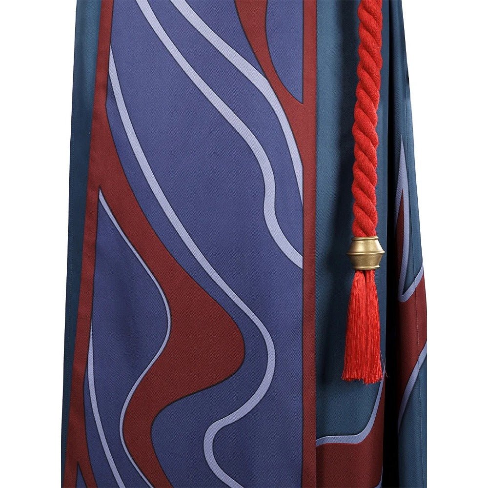 Костюм Йоне из League of Legends для косплея: брюки с принтом, синяя юбка, карнавальный наряд