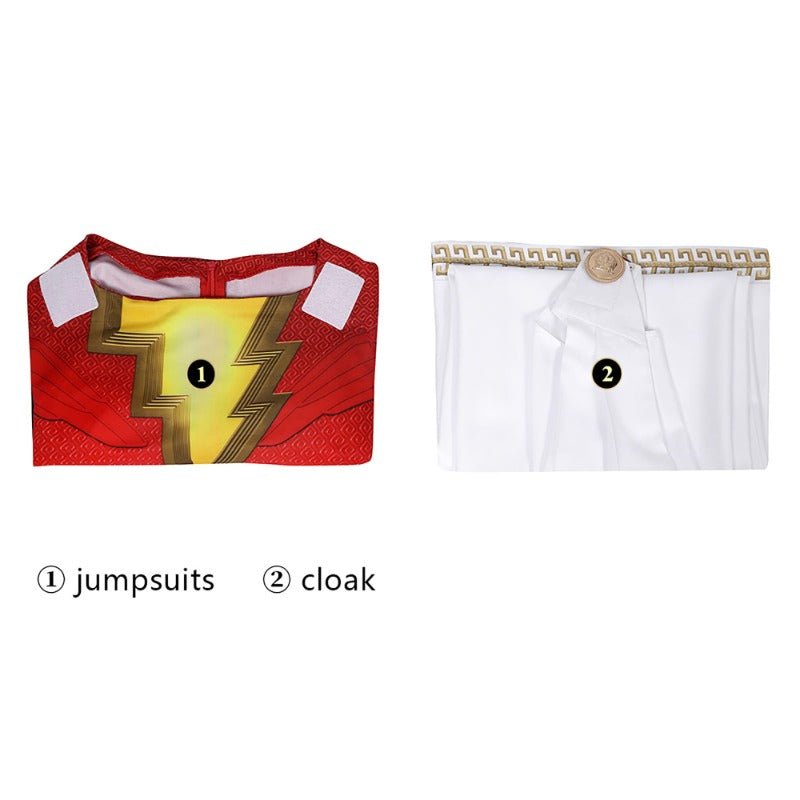 Новый детский костюм Билли Красный Power Rangers для косплея, Хэллоуин, зентай комбинезон с плащом