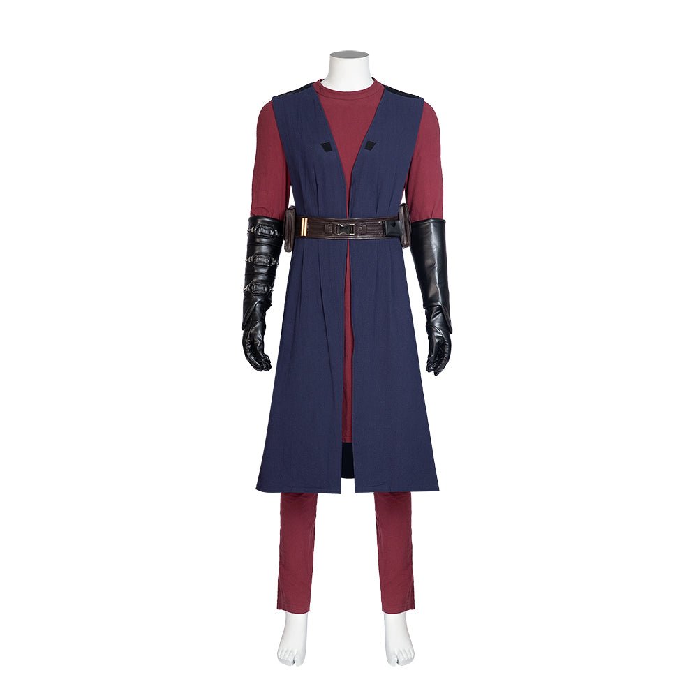 Костюм Анакина Скайуокера для косплея Звездные Войны Джедай Рыцарь Плащ Туника Брюки Обувь