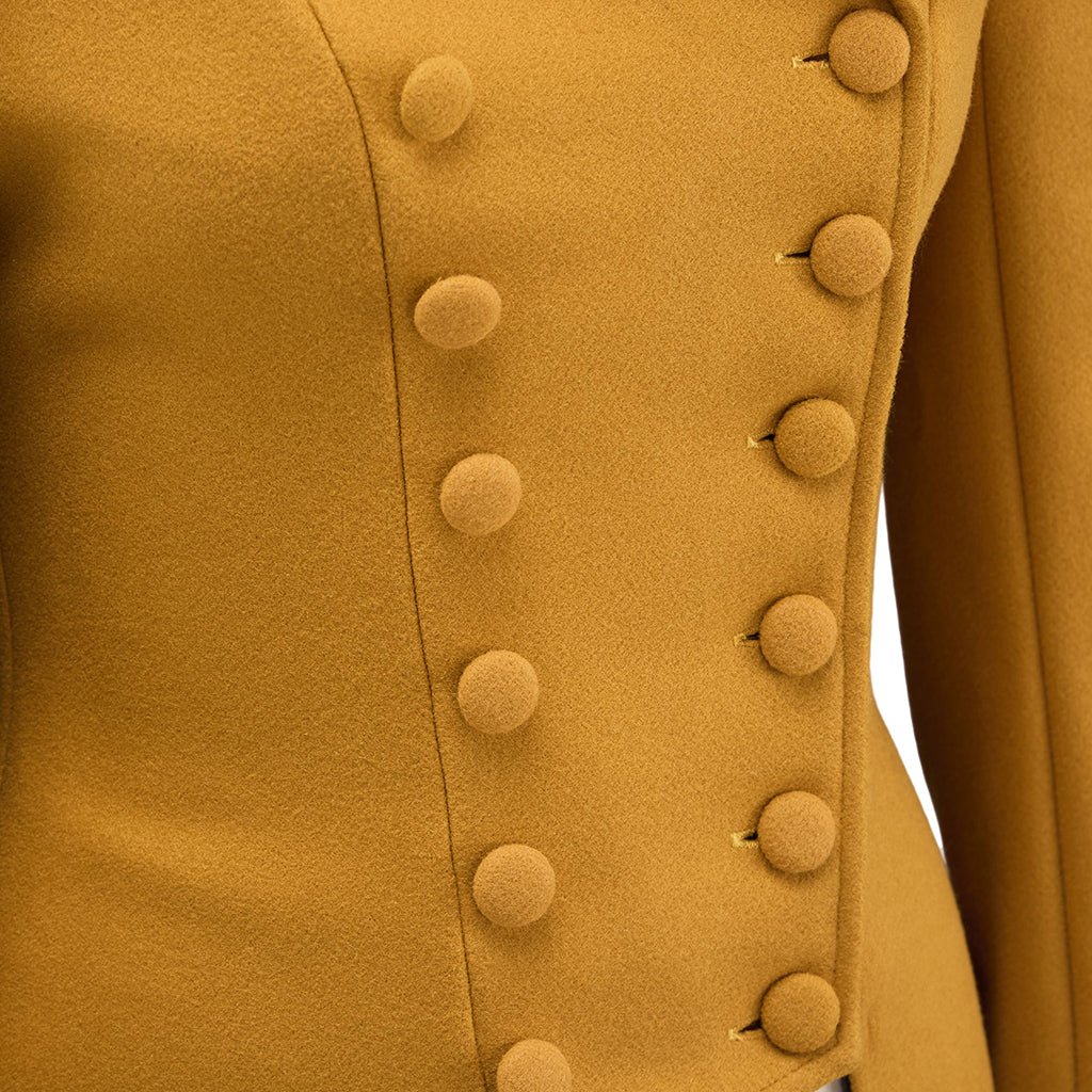 Средневековая желтая женская куртка - Костюм для ренессансных ярмарок и LARP