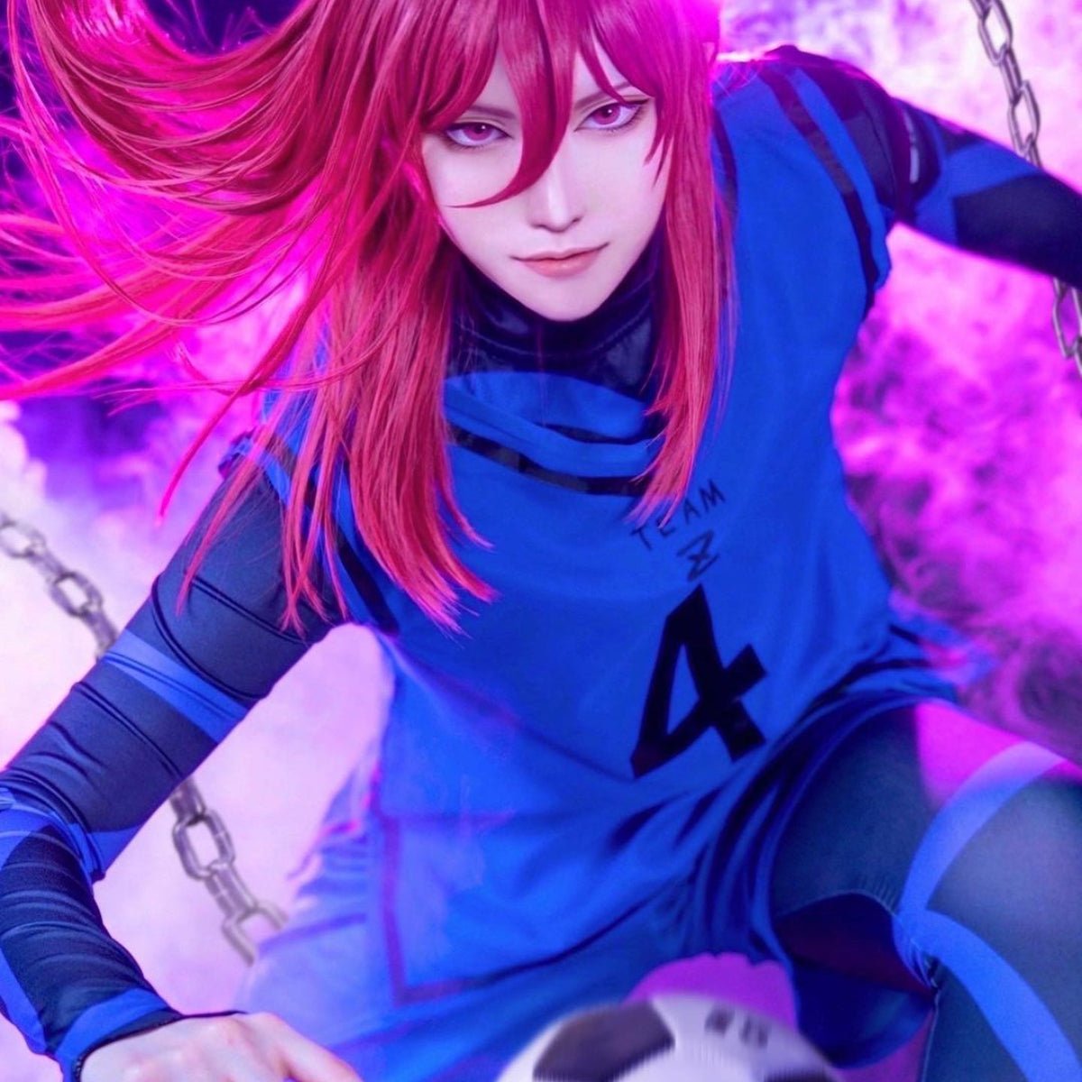 Костюм для косплея из аниме Blue Lock: парик Isagi Yoichi, Chigiri Bachira, Rensuke Kunigami, футбольная форма, подарок Rose Net