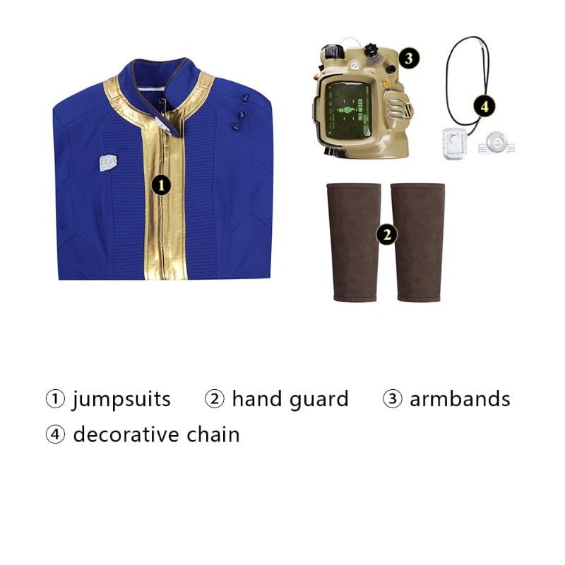 Костюм для косплея Игра Падение 75 - комбинезон, доспехи, наручи и аксессуары для Хэллоуина
