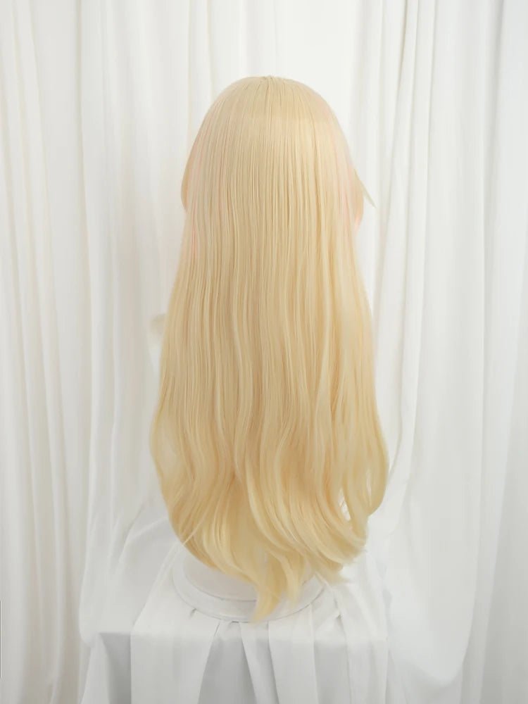 LOL Вечная Легенда Ари Костюмный Парик 75см Желто-Красный