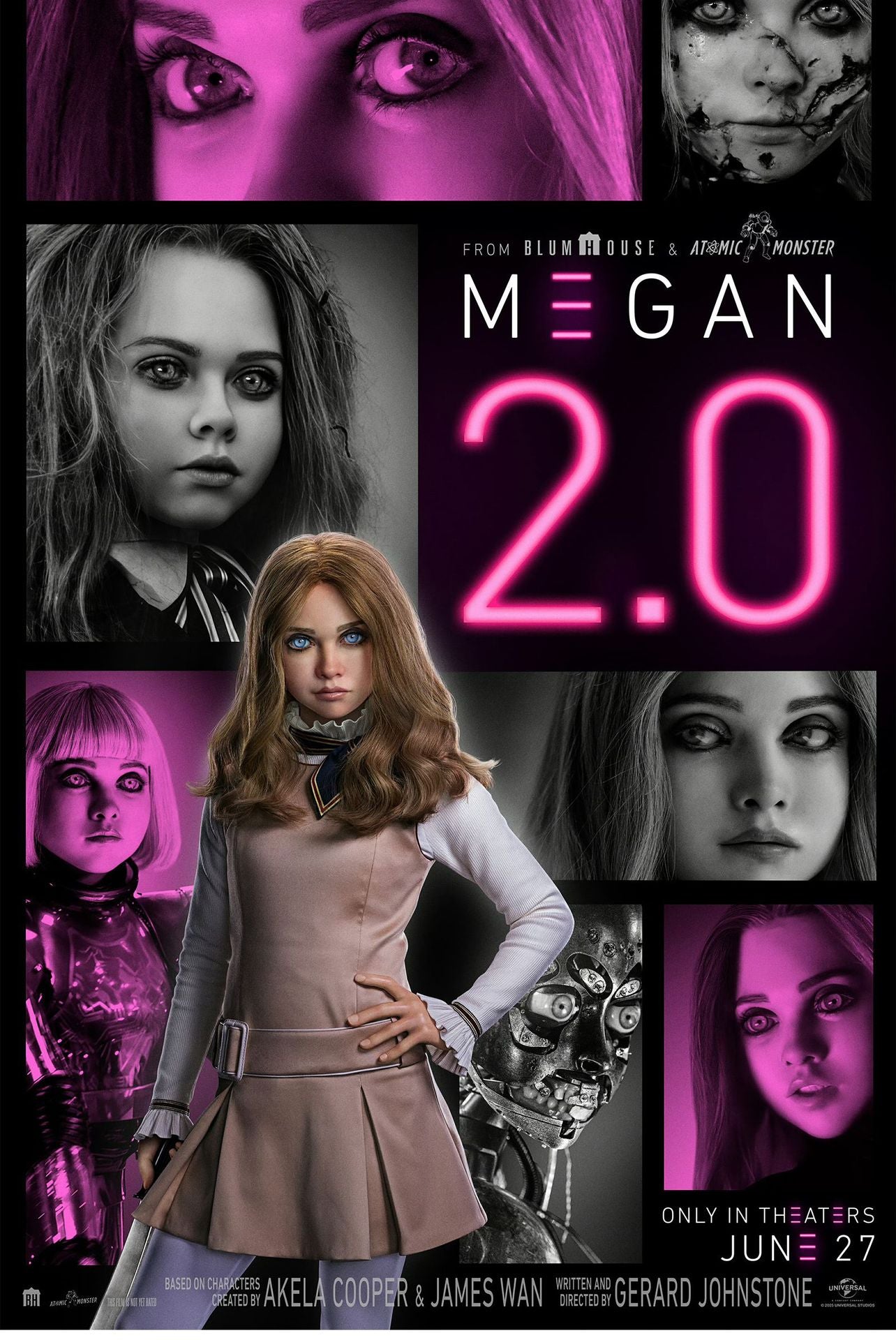 Костюм M3GAN 2.0 для косплея – Хэллоуин и сценические выступления для взрослых и детей