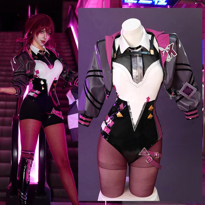 Оригинальный костюм Кафки из Honkai: Star Rail, производный гоночный костюм, комбинезон для женщин на Хэллоуин