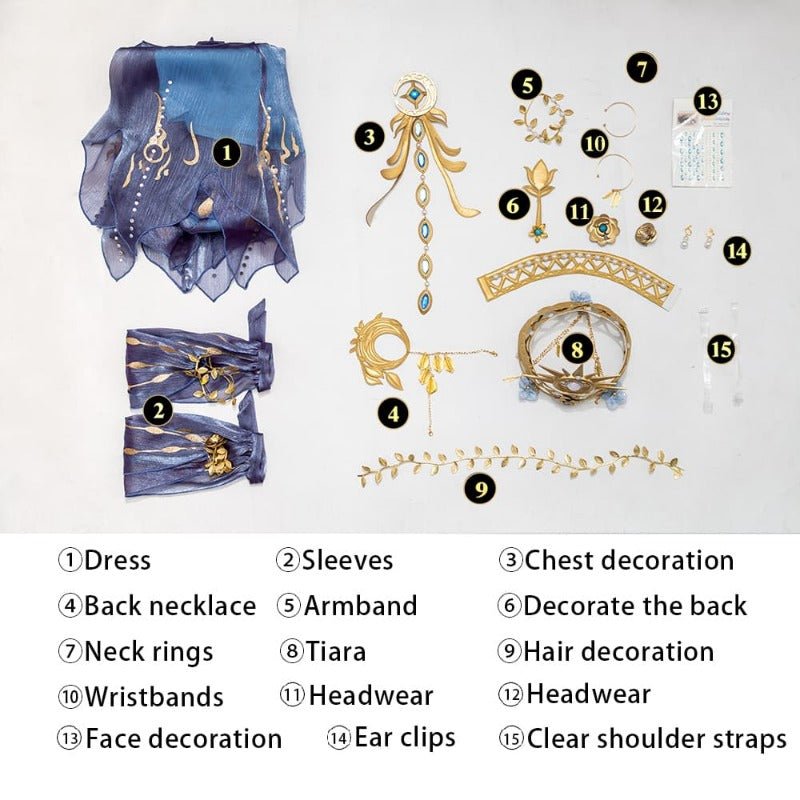 Костюм Наяды/Грейс для Хэллоуина, Рождественской вечеринки и Comic Con