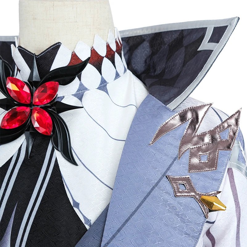 Костюм Арлекино косплей Genshin Impact Фатуи Служащая Снежная Арлекино Кинжал Хэллоуин Костюмы Мужская Форма