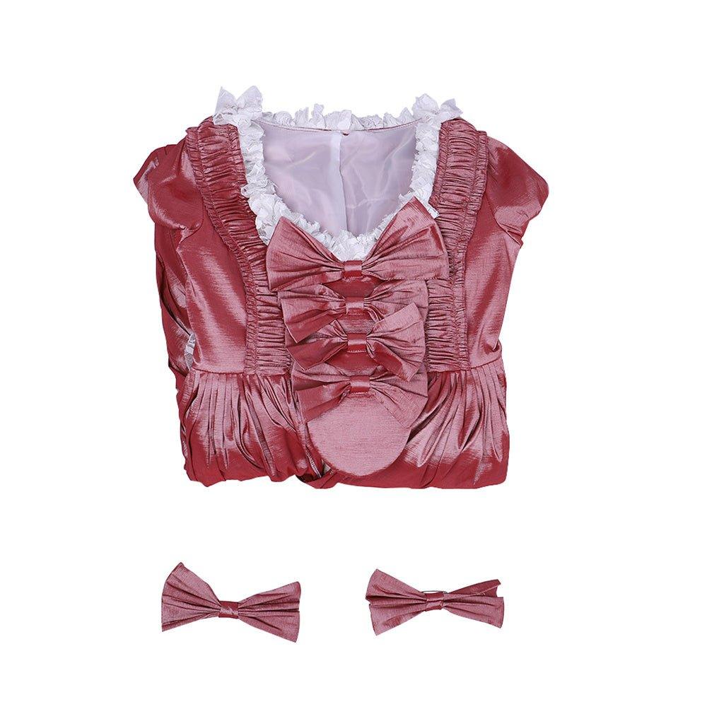 Платье в стиле рококо Марии-Антуанетты XVIII века - хамелеоновые оттенки с яркими бантами