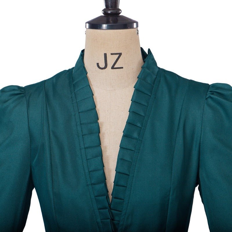 Винтажное готическое платье с высокой-низкой талией – Женский средневековый косплейный костюм с длинными рукавами