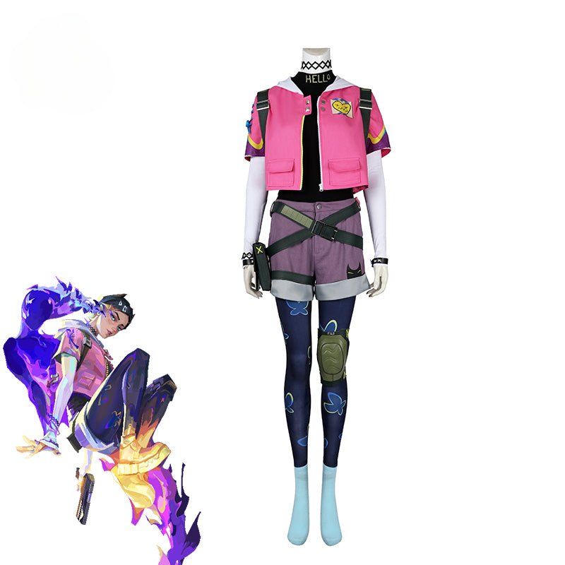 Костюм Клов Косплей Игра Valorant Клов Бессмертный Косплей Костюм Женский Боевой Костюм Хэллоуин Вечеринка Набор