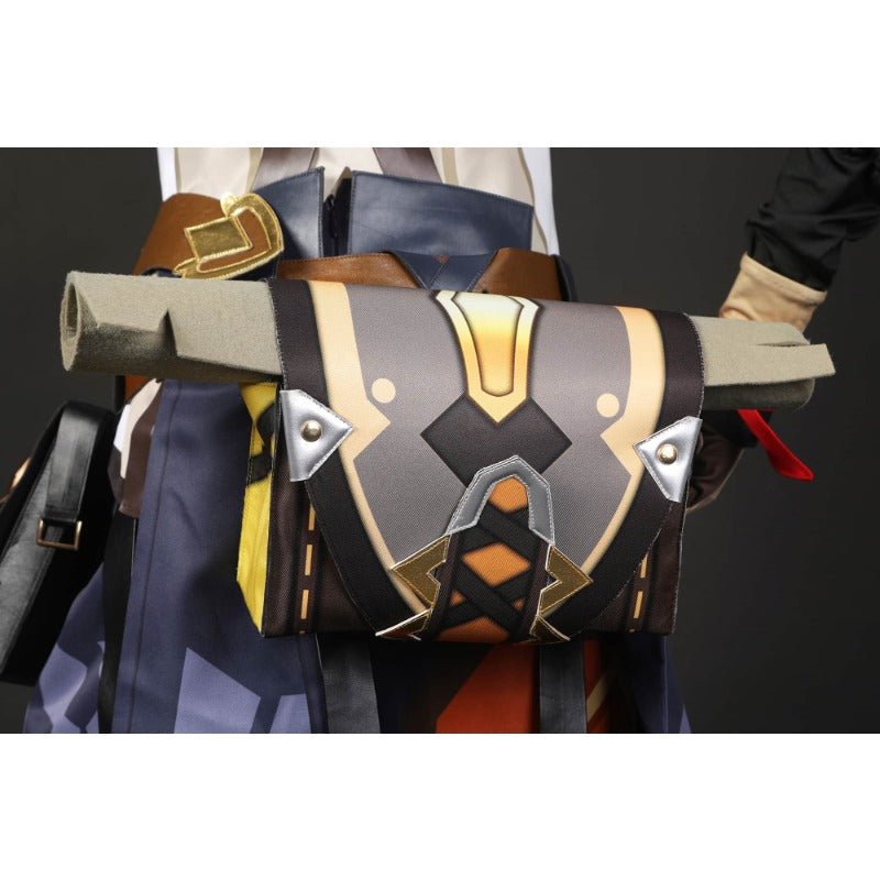 Genshin Impact Беннет Костюм для косплея Обновленная версия C02939 AA – Мужской косплей для фанатов игр