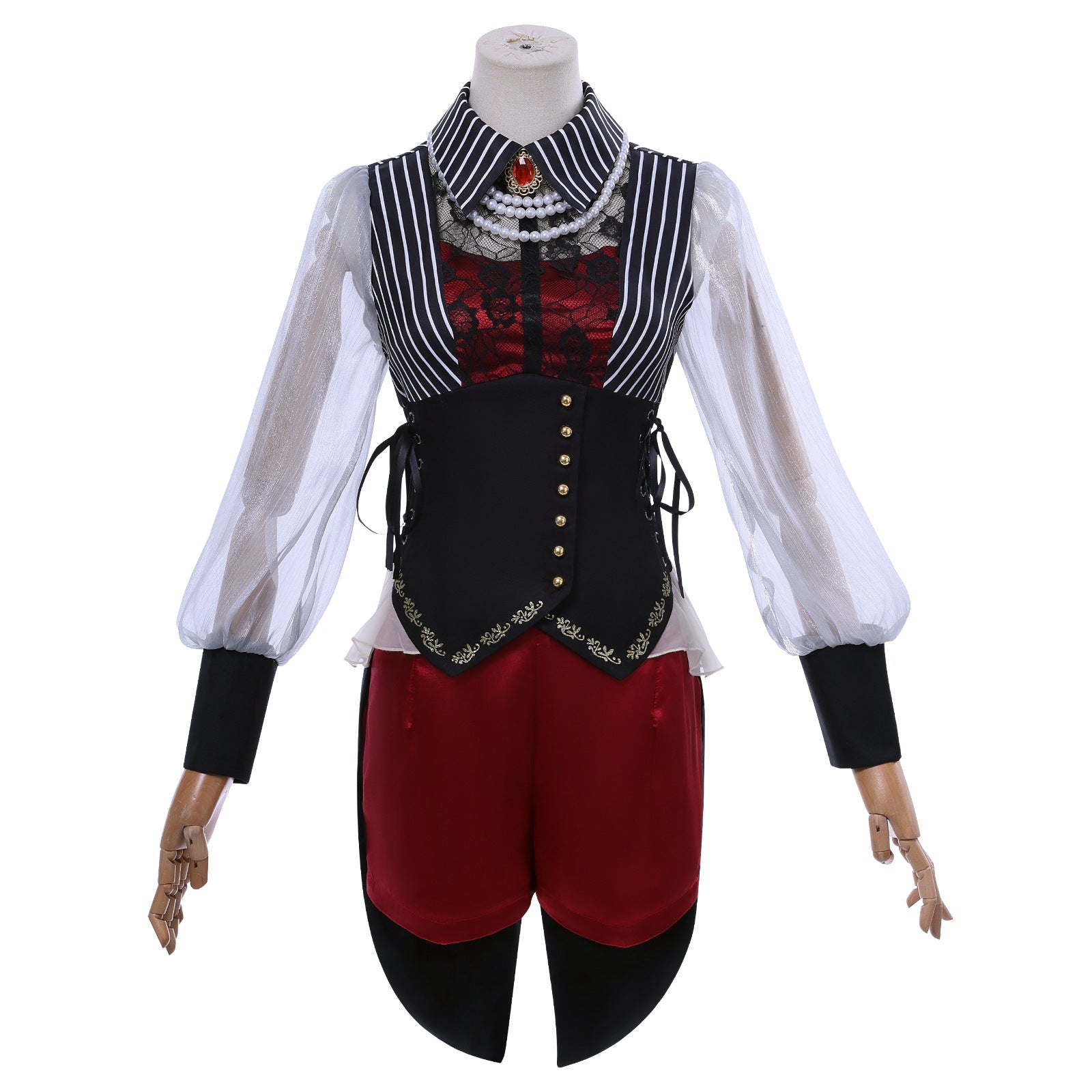 Костюм для косплея Yutenji Wakamugi из BanG Dream! Ave Mujica в готическом стиле на Хэллоуин