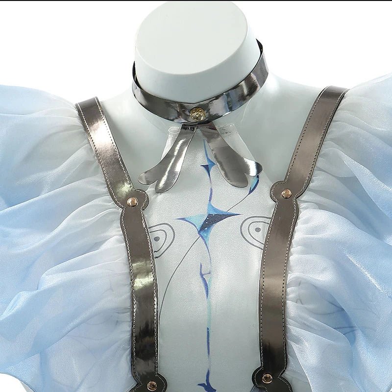 Игра Wuthering Waves Костюм Берегового Хранителя Платье Стража Черных Берегов Женский Костюм на Хэллоуин Вечеринку