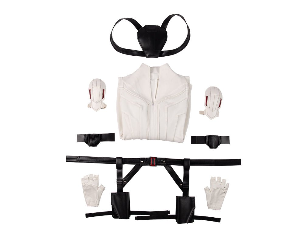 Косплей костюм Чёрная Вдова в белом костюме - наряд из кинематографической вселенной Marvel