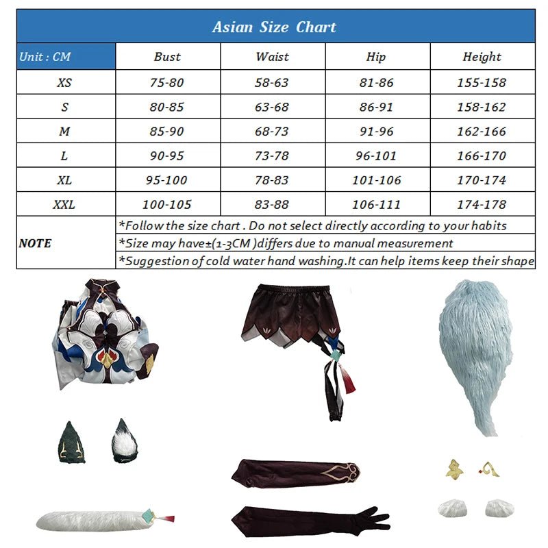 Костюм для косплея Юконг из игры Honkai Star Rail в стиле лисы, женское платье для Хэллоуина, карнавала и вечеринок