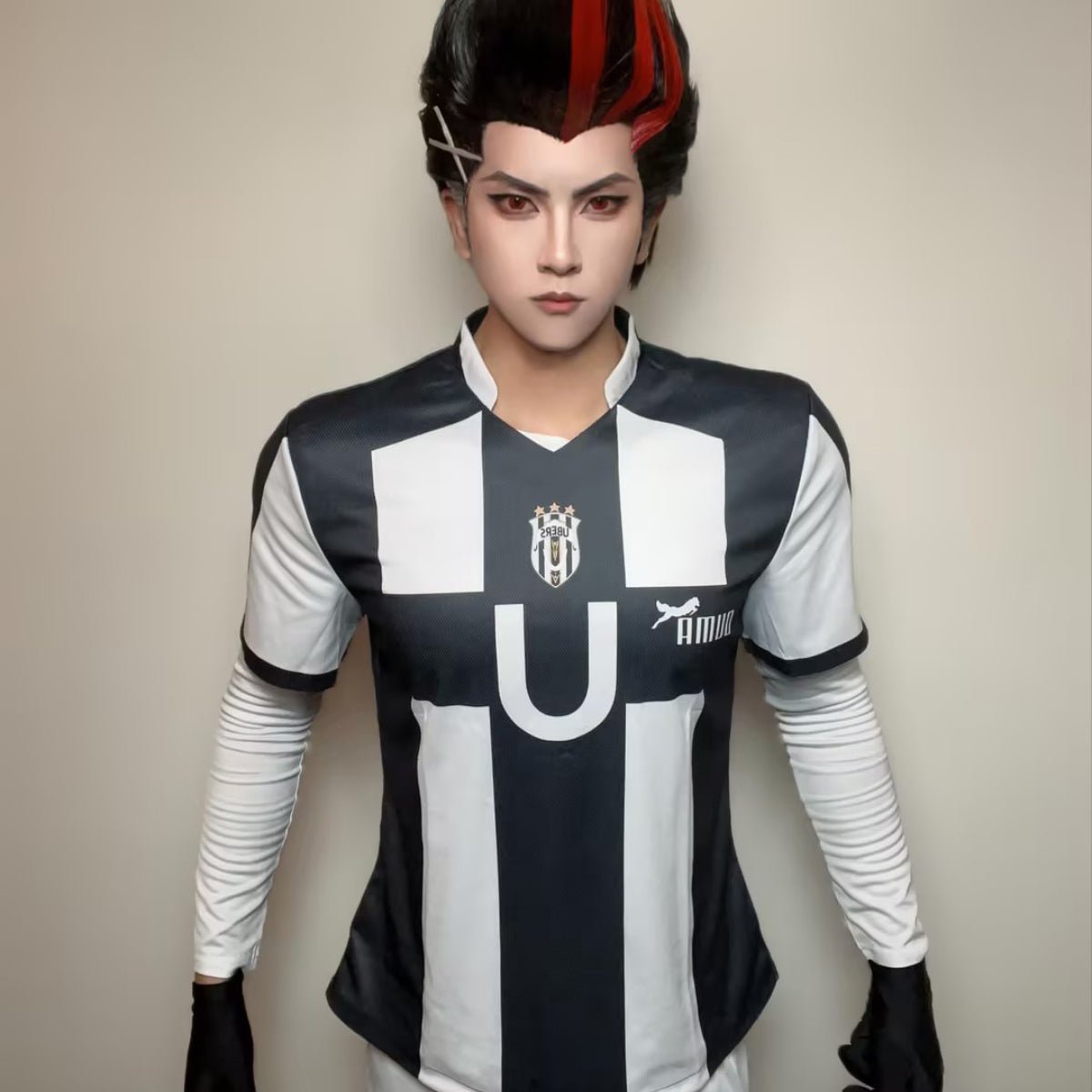 Blue Lock Манга Аниме Косплей Костюм Нико Бароу Айку Сендо Снаффи Лоренцо Арю Форма Парик Розовая Сетка Хэллоуин