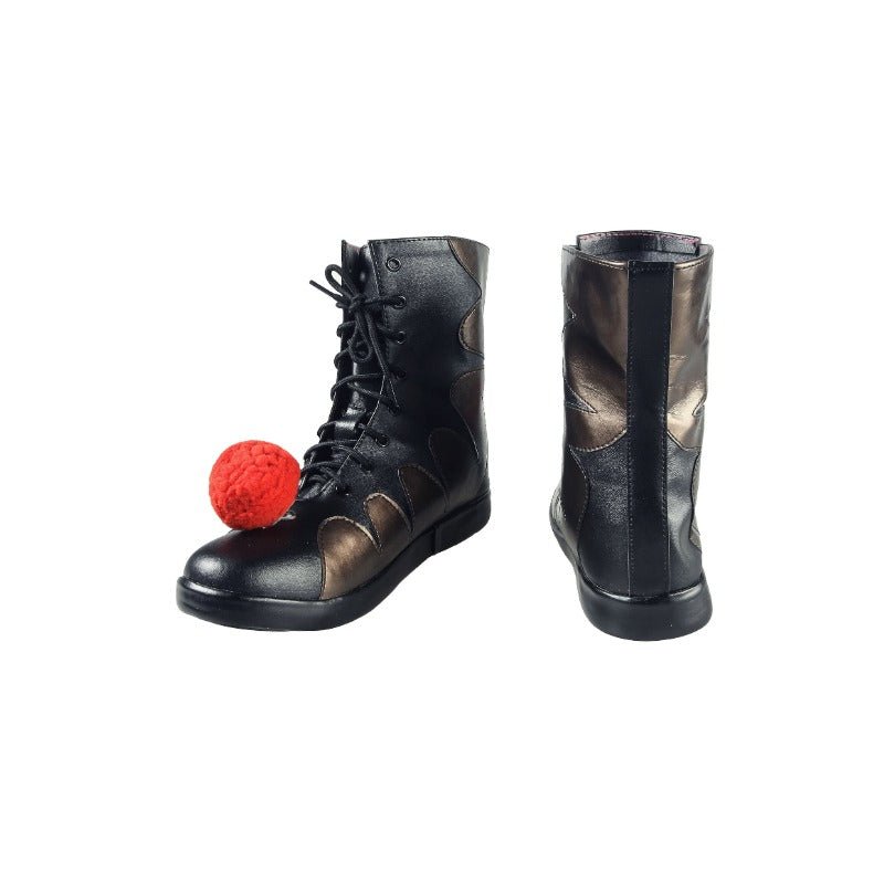 Костюм Джокера 'Танцующий Клоун' с белым шарфом и аксессуарами - наряд на Хэллоуин