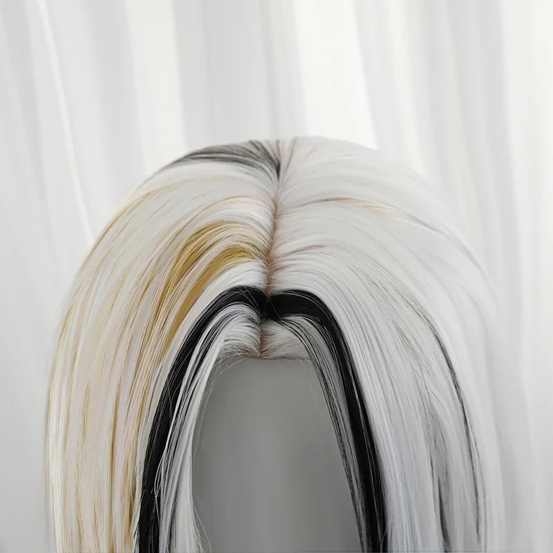 Игра LOL Каллиграфия Xayah Костюм Прикосновения Парик 55см Смешанный Цвет Женщины