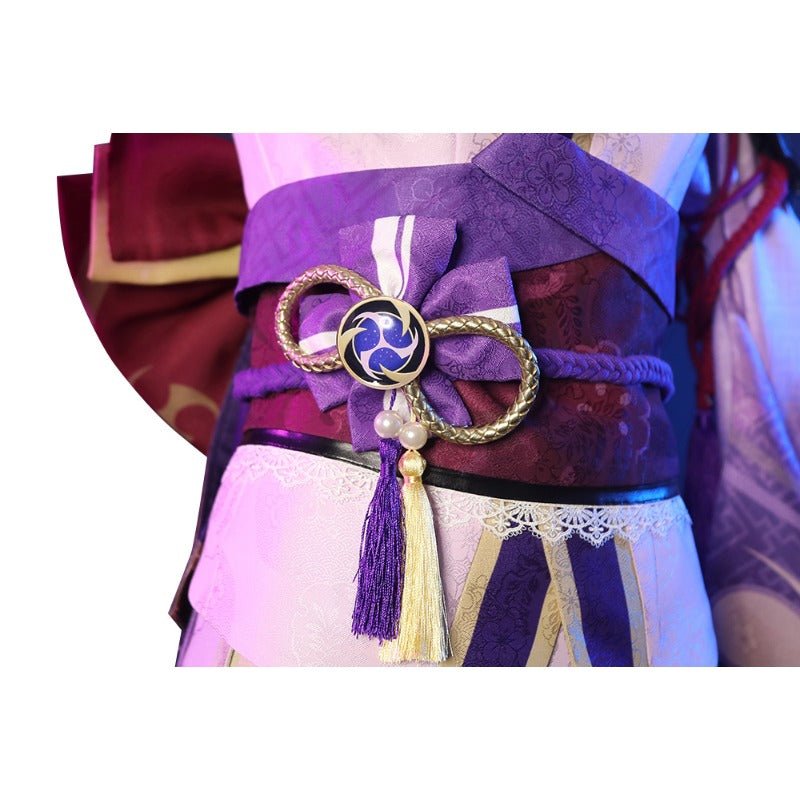 Костюм для косплея Райден Сёгун из Genshin Impact - Элегантные платья для Хэллоуина и мероприятий