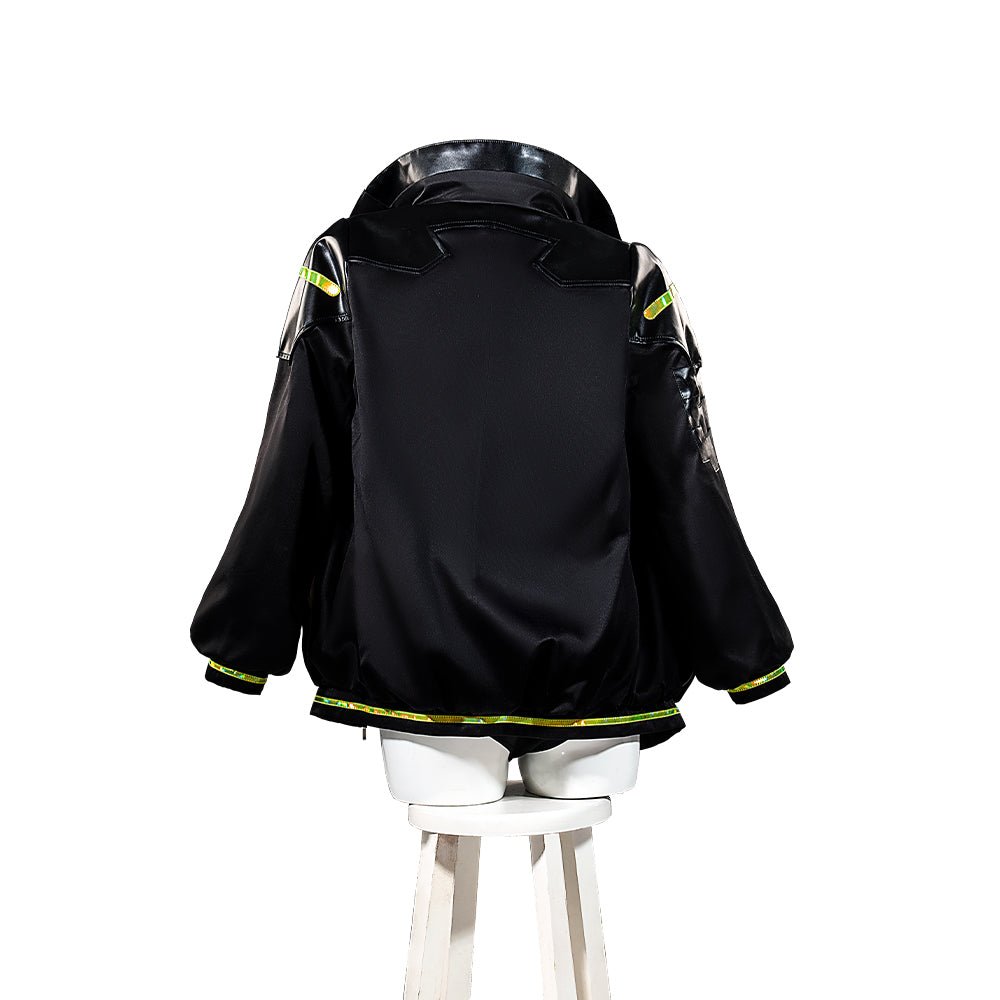 Косплей костюм Ребекки из Cyberpunk: Edgerunners - черное пальто для Хэллоуина