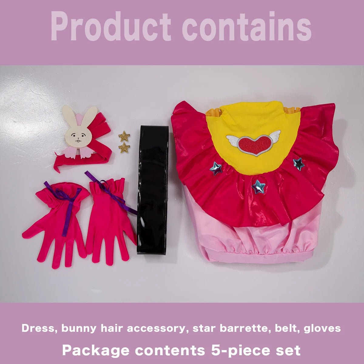 OSHI NO KO Anime Ai Hoshino Костюм для косплея Парик Лолита Платье Юбка с розовой сеткой Синтетическое волокно Подарок