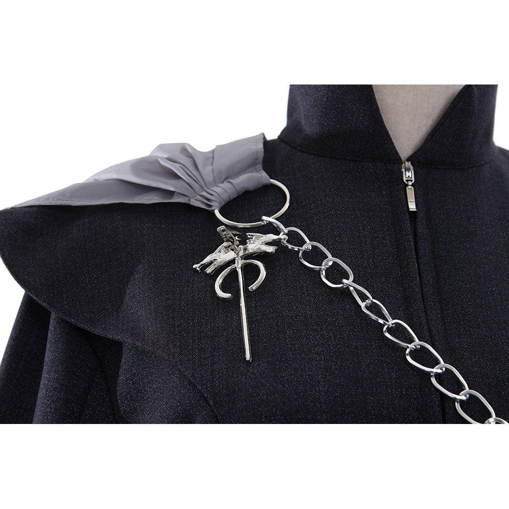 Рождественский костюм Дейенерис Таргариен | Черная мантия и платье средневекового стиля