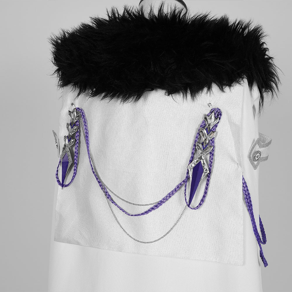 Genshin Impact Плащ Фатуи Костюм для косплея Перр Панталон Тарталья Арлекин Доктор Сандрон Коломбина Регретор