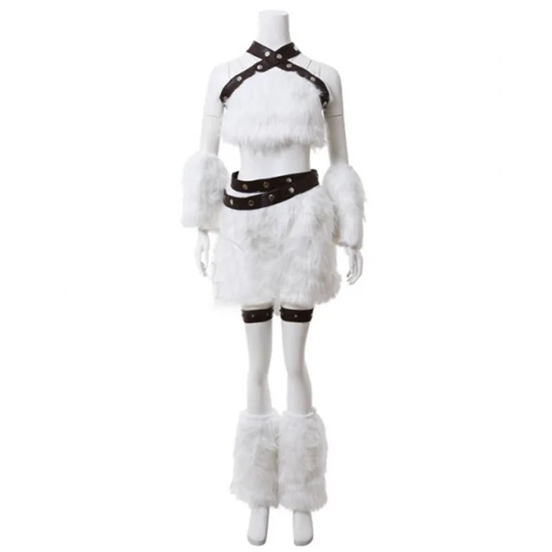 Косплей костюм Кошка Катарина из игры LOL для взрослых женщин, белый боевой костюм для Хэллоуина, карнавала и вечеринок