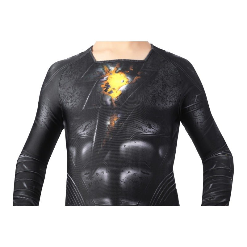 Костюм Тет Адама (Черный Адам) для детей: комбинезон зентай на Хэллоуин