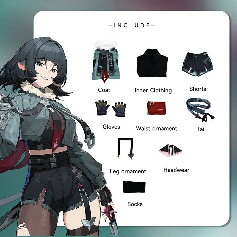 Костюм для косплея Jane Doe из Zenless Zone Zero, униформа агента Jane Doe, женский наряд для Хэллоуина