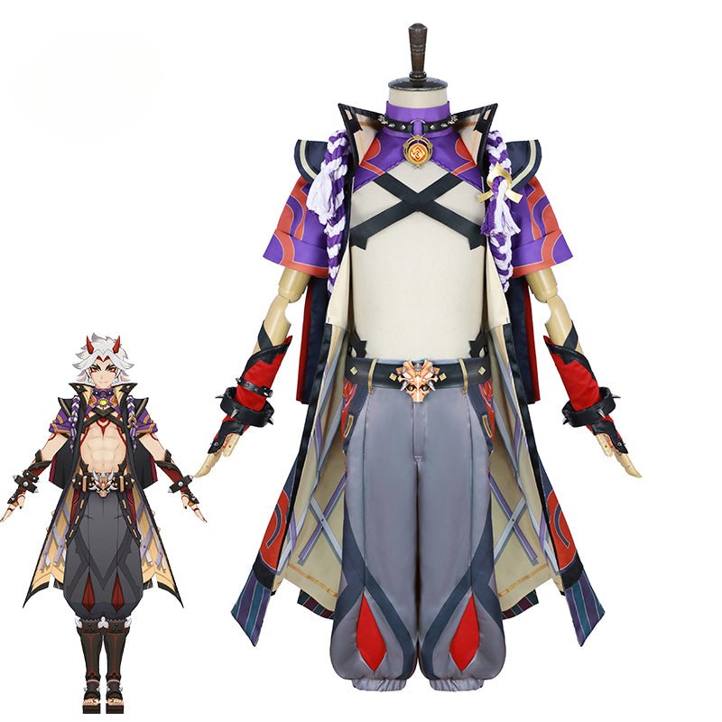 Костюм для косплея Аратаки Итто из игры Genshin Impact, мужской