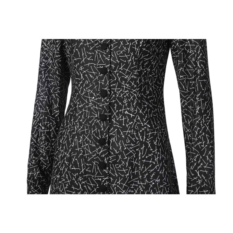 Костюм Wednesday Addams для женщин: черное готическое платье для косплея