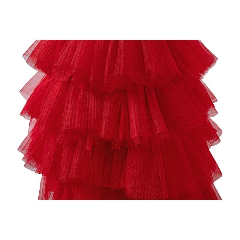 Костюм Харли Квинн в красном платье из фильма 'Отряд самоубийц 2' для Хэллоуина