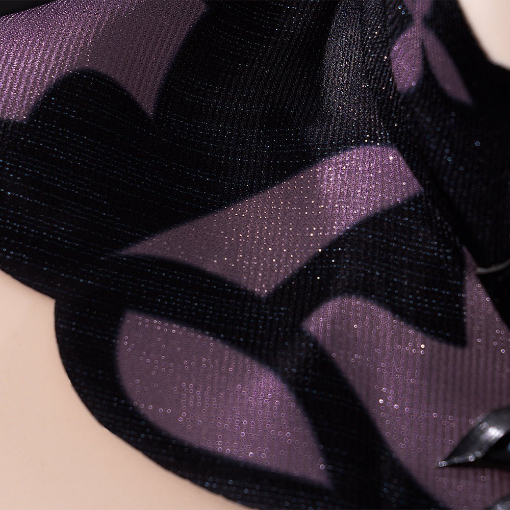 Костюм для косплея Черный Лебедь из Honkai Star Rail | Фиолетовое платье, парик и аксессуары