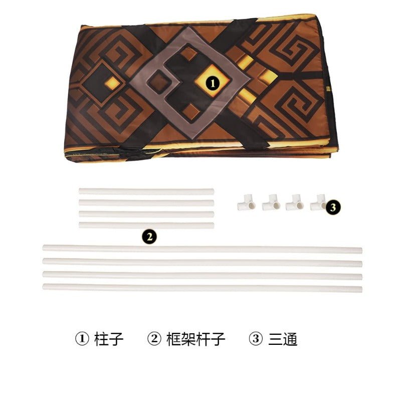 Косплей костюм Чжун Ли – Genshin Impact Каменный Столб Смешной Костюм для Взрослых и Детей