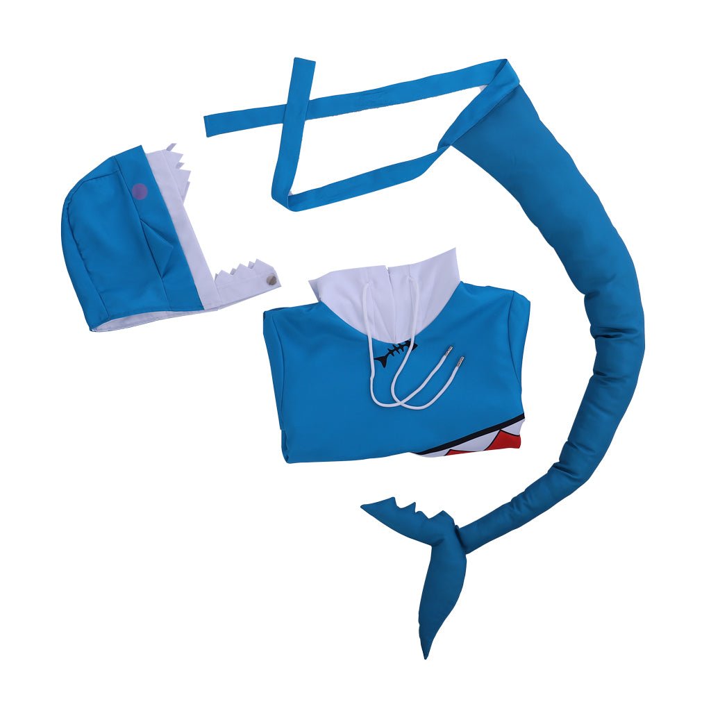 Костюм для косплея Hololive VTuber Gawr Gura Shark Hoodie