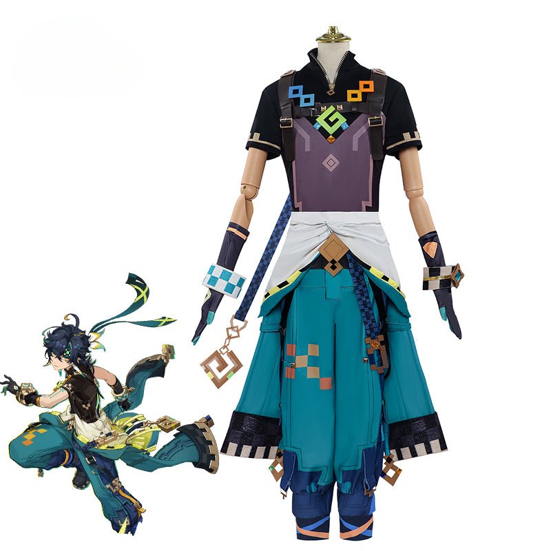 Костюм для косплея Kinich из игры Genshin Impact Turnfire Hunt мужской