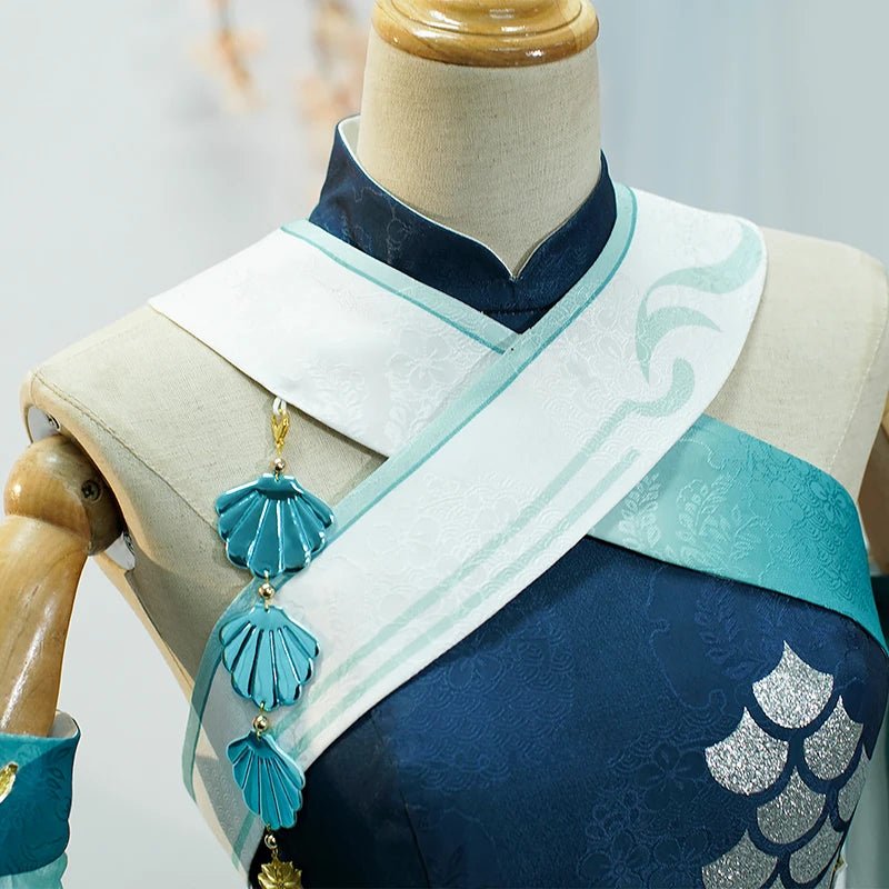 Костюм косплея Мадам Пинг из игры Genshin Impact для женщин, платье, униформа для Хэллоуина