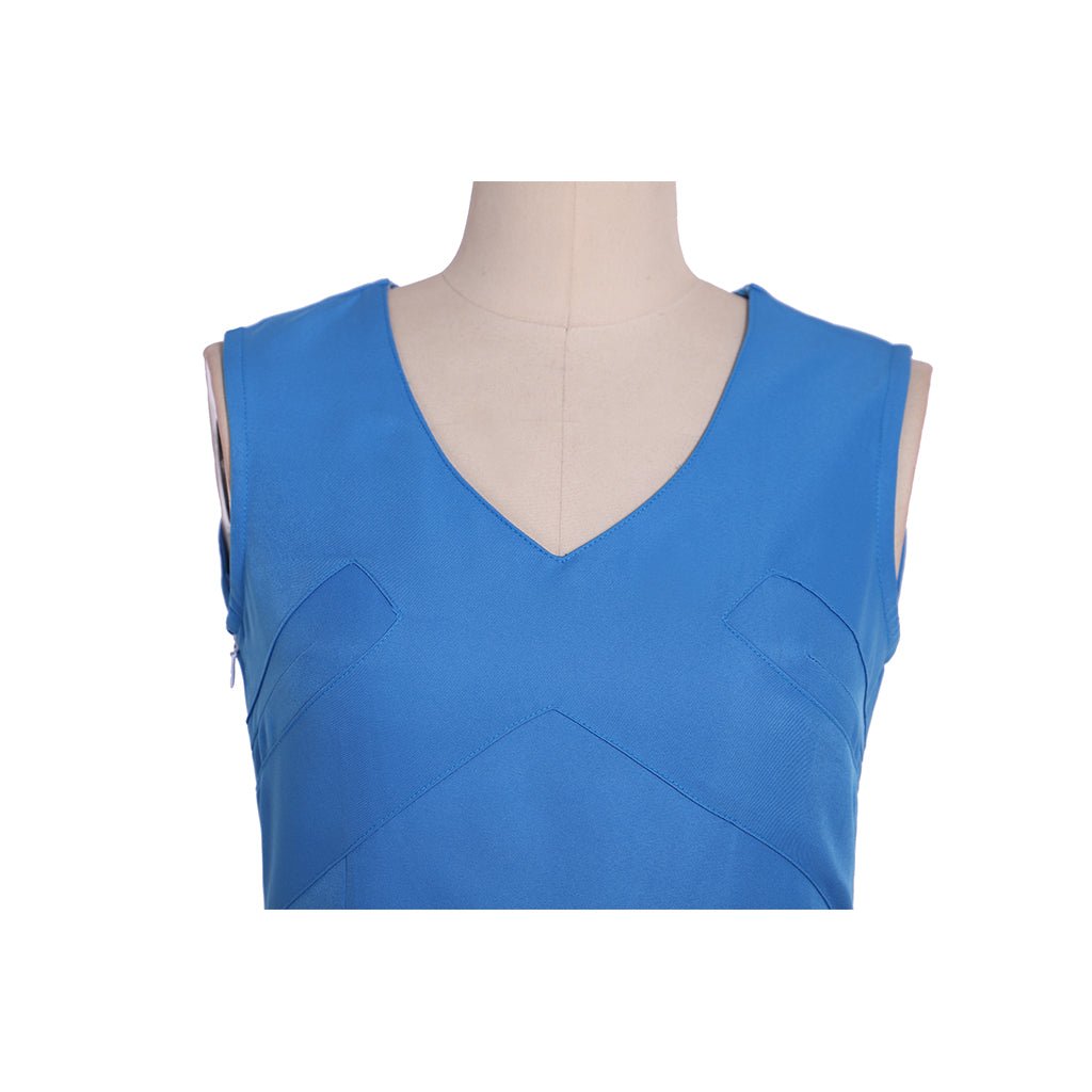 Костюм Даенерис Таргариен из сериала Игра Престолов: синее платье с накидкой для женщин